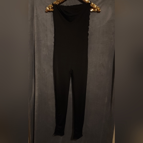 Sexy Black Cut-out Jumpsuit - Picture 4 of 5